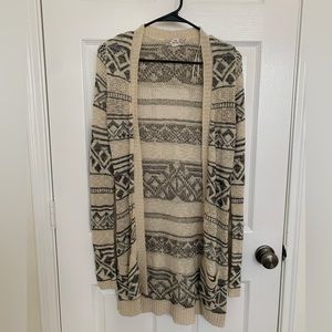 Patterned Knit Cardigan